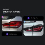 LED Styling Taillight For BMW X1 F48 F49 20 17-20 21 Rear Lamp DRL Dynamic Signal Reverse Dragon Scale Tail Light - Image 3