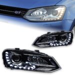 Car Head Lights for VW Polo Headlight 20 11-20 18 Vento front Signal DRL Hid Bi Xenon Beam Head Lamp