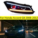 Head Lamp For Honda 20 08-20 13 Accord G8 Headlights Fog Light Day Running Light DRL H7 LED Bi Xenon Bulb Car Accessory