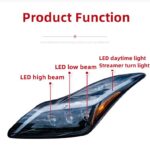 Headlight Assembly For Infiniti G28/G37 Coupe Upgrade Headlights LED Daytime Light DRL Flowing Signal Lamp - Image 3