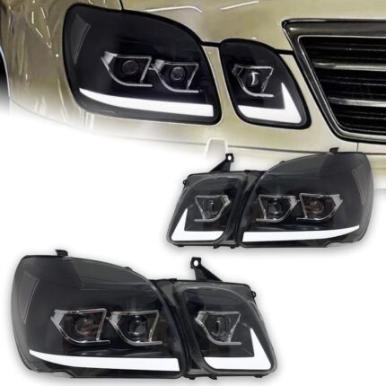 For Lexus LX LX470 Headlights 1997-2007 Front Lights LED DRL Dynamic Turn Signal Headlamps Lens Auto Assembly