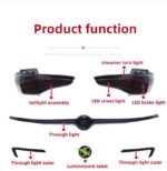 LED Through Taillight For Buick GL8ES 20 20 653T Taillight Assembly DRL Fog Brake Lamp Assembly Tuning Light Plug And Play - Image 3