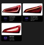 Auto Parts For Q5 Tail light 2008-20 18 Q5L Full LED Styling LED Running Lights Sequential Signal Brake Reverse Taillight - Image 3