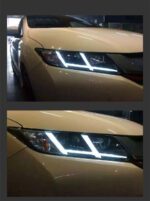 Car Styling for Honda City 20 15-20 19 Head Lamp Upgrade Double U DRL Projector LED Lens Signal Lamp Head light Assembly - Image 4