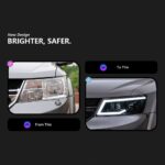Car LED Lights Upgrade For Dodge JCUV Journey 20 09-20 15 Low Beam Front Lights Dynamic Signal Head Lamp - Image 2