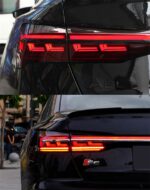 Taillights For A6 C8 20 19-20 22 Upgrade A8 Style Through Streamer Tail Lamp Brake LED Turn Signal Rear Taillight - Image 3