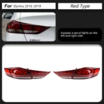 For Hyundai Elantra 20 16-20 19 LED Tailights Turn Signal Light Brake Lights Driving Lamp Reversing Lamp Rear Lamp - Image 6