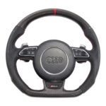 Customized Real Carbon Fiber Racing Wheel for Audi RS3 RS4 Steering Wheel - Image 5