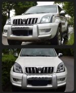 Car Styling Head Lamp for Toyota Prado Full LED Headlight Projector 3 Lens 2004-2009 Front Drl Signal Headlights - Image 4