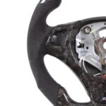 LED Performance Steering Wheels For E82 E90 E87 E91 E92 E93 LED Forged Carbon Fiber Driving Wheel - Image 4