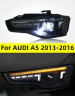 Auto LED Head Lights For AUDI A5 2013-20 16 Auto Headlight Assembly Start Head Lamp Front Xenon Headlamp