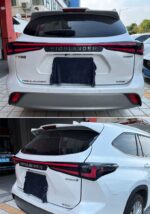 Car Tail Lights for Toyota Highlander 20 20-2022 Rear Fog Lights Brake Full LED Turn Signal Taillights Upgrade - Image 2