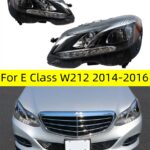 Headlight For Mercedes Benz E Class 20 14-20 16 W212 Head Lights Halogen Style Replacement DRL Daytime lights Lighthouse Facelift