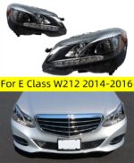 Headlight For Mercedes Benz E Class 20 14-20 16 W212 Head Lights Halogen Style Replacement DRL Daytime lights Lighthouse Facelift