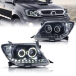 LED Dual Beam Lens Headlights for Toyota Hilux 2005-2011 Upgrade Highlight Front Lights Running Signal Headlamp - Image 3
