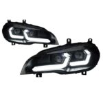 Headlight For BMW X5 E70 20 07-20 13 Head Lights Double L 20 22 Style LED Daytime Running Lights Front Signal Lamp - Image 2