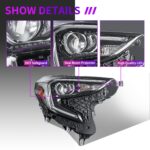 Car Headlights For GMC TERRAIN 20 17-20 22 Orignal Headlights Turn Signal Running Lights Dual Beam Projector - Image 5