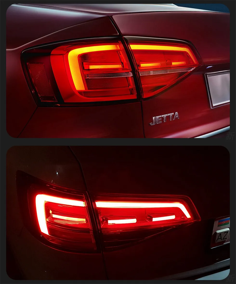 Car Lights For VW Jetta MK6 20 15-20 18 Taillights LED DRL Running Lights Fog Lights Turn Signal Rear Parking Lights