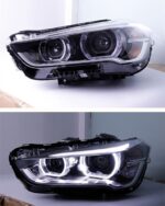 Headlight For BMW X1 F48 20 16-20 20 F49 Car Front Lamps DRL Styling Yellow Turn Signal Headlights Assembly - Image 4