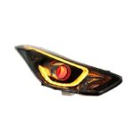 Headlight Assembly For Hyundai Elantra 20 11-20 16 LED Headlamp Turn Signal High Beam Angel Eye Lights - Image 2