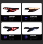 LED Tail Lights for Toyota Sienna Tail Light 20 21-2023 Tail Lamp Brake Reverse Dynamic Turn Signal Rear Through Lamp - Image 5