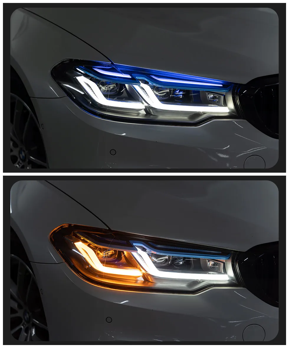 Car Lights for BMW G30 LED Headlight 20 17-20 20 525i 530i 535i 540i Head Lamp DRL Signal Lamp
