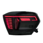 Car Taillights For New Polo Virtus 20 19-2022 Tail Light LED Black Style Running Signal Brake Reversing Parking Lights - Image 2
