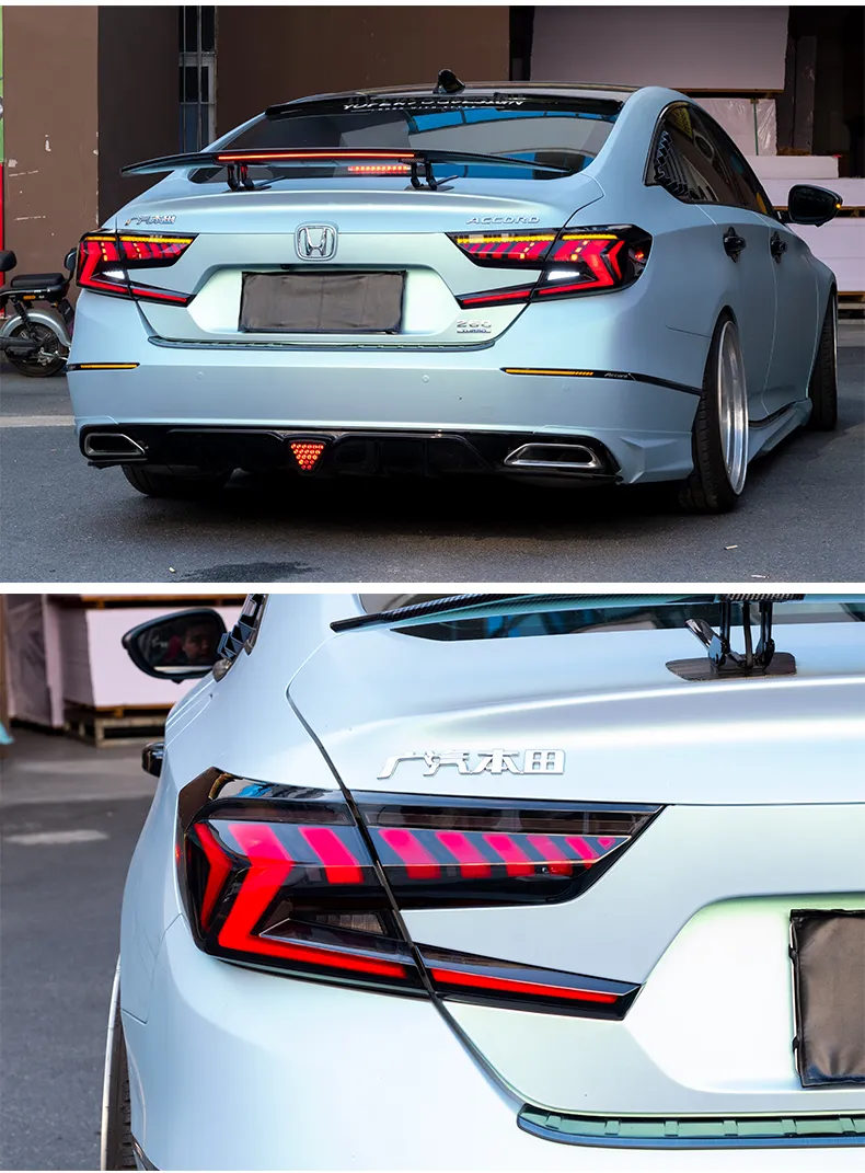Car Lights For Accord X 20 18-2022 10th 10.5th LED Auto Taillights Assembly Upgrade Dynamic Lamp Start Animation Accessories Kit