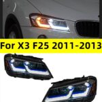 Headlights For BMW X3 F25 2011-2013 LED Signal Auto Headlights Assembly Upgrade High Configure Daytime Running Light