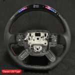 Car Carbon Fiber Steering Wheel for Range Rover LED Smart Racing Performance Wheel Steering System - Image 2