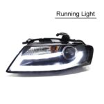 Car Front Headlight For Audi A4 B8 A4L S4 RS4 2009-2012 LED Auto Headlight Assembly Upgrade Bicofal Lens Xenon Headlights - Image 4