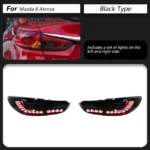 4 PCS Car Tail Lights For Mazda 6 Mazda6 Atenza 20 13-20 19 Taillights Upgrade LED Turn Signal Rear Lamp Brake Reversing - Image 7
