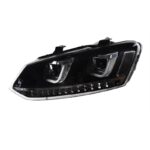 Car Head Lights Parts For VW Polo 20 11-20 18 LED Front Headlight Replacement DRL Daytime light Projector Facelift - Image 3