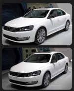 Car Lights Assembly For VW Passat B7 Headlights 2011-20 15 DRL Styling Angel Eye LED Daytime Lights Signal Lamp - Image 4