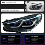 Headlight Assembly For BMW F07 5 Series GT 5GT LED Angel Eye DRL Hid Head Lamp Bi Xenon Headlights - Image 6