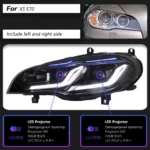 LED Headlights BMW X5 E70 Headlights 2009-2013 Dual L Blue Styling DRL Signal High Beam Head Lamp - Image 6