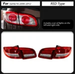 Auto Taillight For Hyundai Santa Fe 2006-2012 LED Running Lights Turn Signal Brake Car Modified Rear Lamp - Image 6