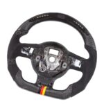Custom Steering Wheels Real Forged Carbon Fiber LED Display Compatible for TT TTRS R8 RS - Image 3