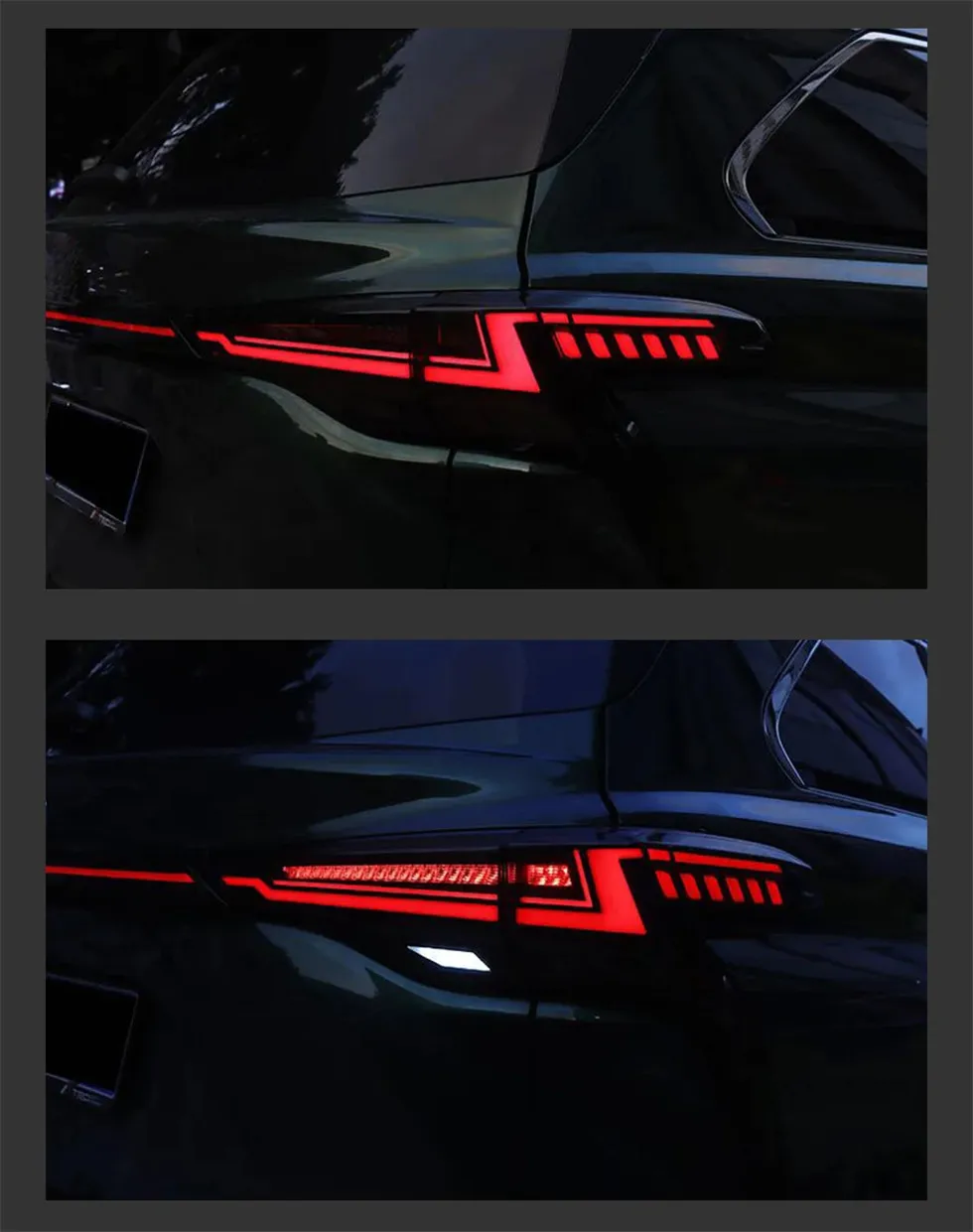 LED Tail Lamp Assembly for Toyota Sienna 20 21-2023 Rear Tail Light Flow Steering Turn Brakes Car Lamp