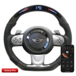 Real Carbon Fiber LED Performance Steering Wheels for Mini R51 R52 R53 R54 R55 R56 R57 R58 R59 - Image 9