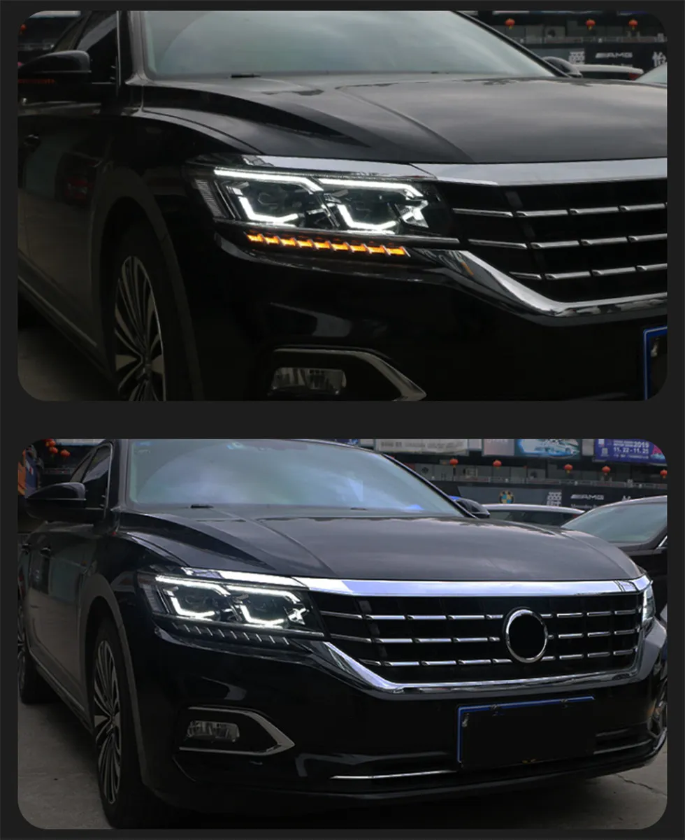 H7 Headlight Bulb For Passat B8.5 US-Spec 20 19-2021 LED Daytime Lights High Beam Lights Turn Signal Headlights