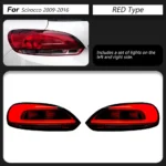 LED Taillight for VW Scirocco 20 09-20 16 LED Tail Lamp Rear Reverse Lamp Fog Brake Dynamic Smoke Turn Light - Image 6