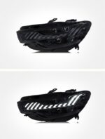 LED Matrix Headlights For Audi A6L Headlight Assembly A7 Startup Blue DRL Head Light Streamer Turn Signal Lights - Image 4