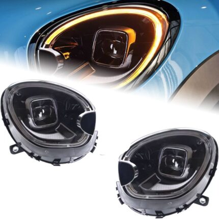 for MINI R60 LED Headlight 2010-20 16 Countryman Headlight Projector Lens DRL LED Low Beam Signal Light