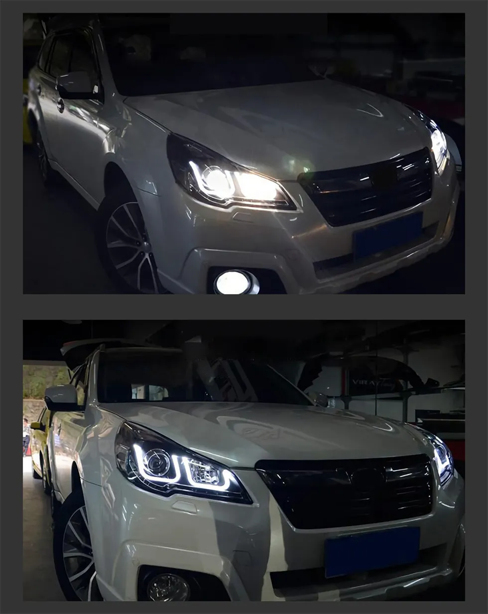 For Subaru Outback Legacy 20 10-20 15 LED Lamps Headlight Replacement DRL Running Light Signal Lights Assembly