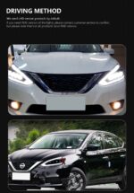 Nissan Sylphy Sentra 20 16-20 19 DRL Angel Eye Dynamic Design Turn Signal Light Front Lamp Assembly - Image 5