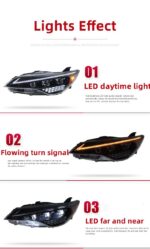 Headlight For Toyota Camry 20 15-20 17 US Version Headlight Assembly LED Flowing Light Turn Signal Headlamp Accessory - Image 5