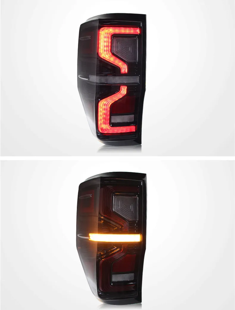 Car Taillight For Ford Ranger Tail Lamp Assembly T7 Upgrade LED Turn Lamp Running Brake Reverse Stop Lights