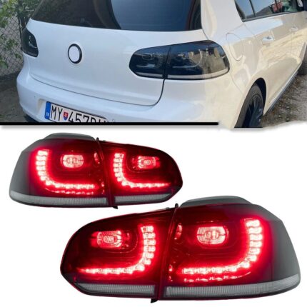 Cars Tail Lights For VW Golf 6 Golf6 MK6 R20 2009-2012 Taillights LED DRL Running Lights Fog Lights Dynamic Signal Light