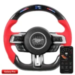 Racing Steering Wheel For Ford Mustang 20 16-20 18 Carbon Fiber Driving Steering System - Image 9